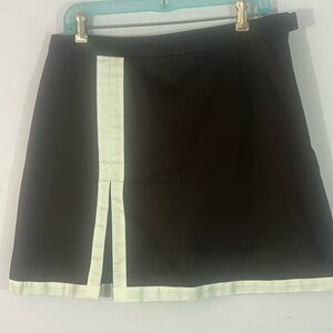 Harold’s Brown Cotton Stretch Contrast Trim Mini Skirt Size 12